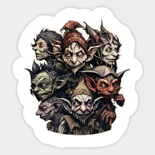 A Gob of Goblins Sticker